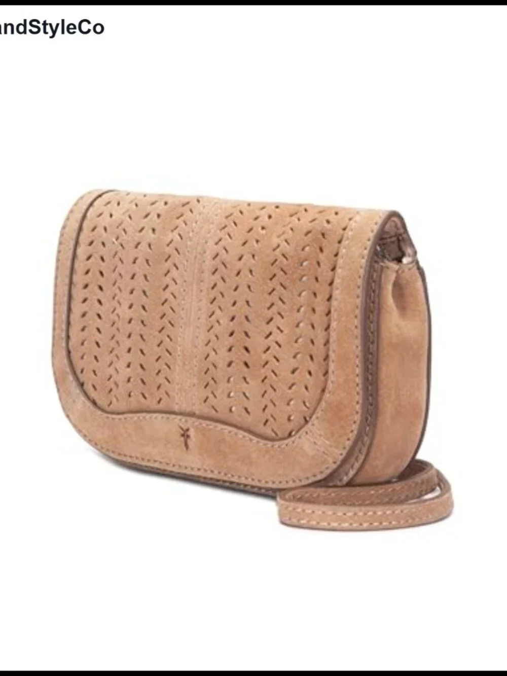 Suede Leather Wallet Crossbody Clutch Adjustable Strap